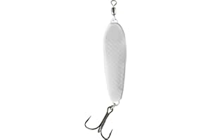WAR EAGLE CUSTOM LURES War Eagle Jigging Spoon Fishing Lure with Built-in Swivel and EWG Treble Hook