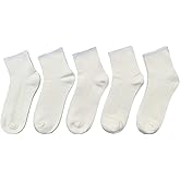 SERISIMPLE Viscose Bamboo Stretch Kids Ankle School Kids Crew Socks Breathable Boy Girl 5 Pairs