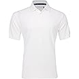 Ben Hogan Men's Solid Ottoman Textured Polo - Bright White S