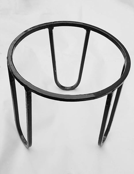 A-One Steels Iron Plant Stand, Black, 7