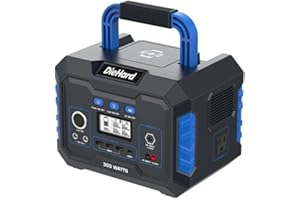 DieHard Portable Power Station 300-Watt (600-Watt Peak) 288.6Wh - Solar Generator (Solar Panel Optional), for Home Backup, Weather Emergencies, Outdoor Recreation, Jobsite and more