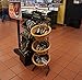 3-Tier 3 Round Willow Basket Display with Sign Frame and Sign Clips
