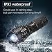 Relybo Tactical Rechargeable Flashlight Kit 1200 lumens, X800 CREE L2 LED Portable Military Emergency torch light, Zoomable Handheld waterproof flashlight set,5 Modes