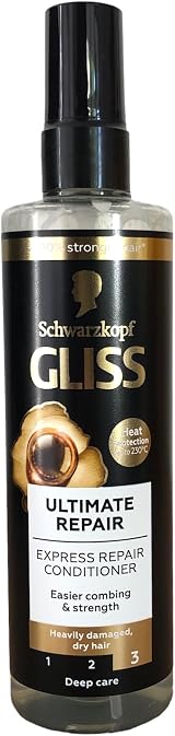 Gliss Ultimate Repair Conditioner Spray 200 ml for Very Damaged Hair Schwarzkopf view 1