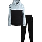 RBX Boys Sweatsuit - 2 Piece Performance Pullover Fleece Hoodie Sweatshirt and Boys Jogger Pants Set (Sizes 4-12)