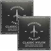 Augustine Strings Classic Black - Low Tension Classical Guitar Strings - The Original Nylon String - 2 Sets
