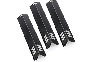 Kalomo Grill Heat Plates Grill Burner Covers for Backyard Grill BY14-101-001-05,BY16-101-002-06,GBC1690W, Uniflame Grill GBC1030W, GBC1134W, 14 3/16" Grill Heat Shield BBQ Gas Grill Replacement Parts