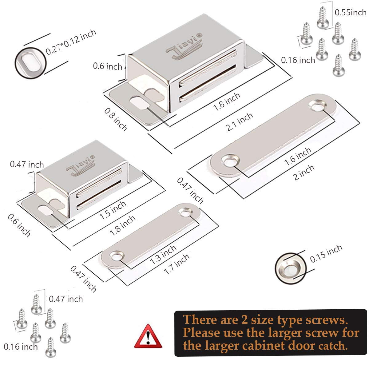 Eisenwaren Magnetschloss Magnetschnäpper Jiayi 10 Stück ...