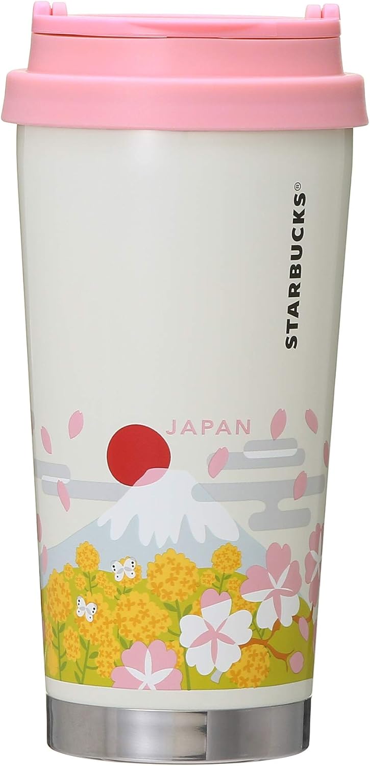 Amazon Starbucks スターバックス スタバ ステンレス You Are Here Collection ステンレスタンブラー Japan Spring 473ml 日本限定 ご当地 コップ 和 和風 さくら 菜の花 富士山 鯉のぼり だるま 寿司 陶器 コーヒー Starbucks スターバックス タンブラーグラス 通販