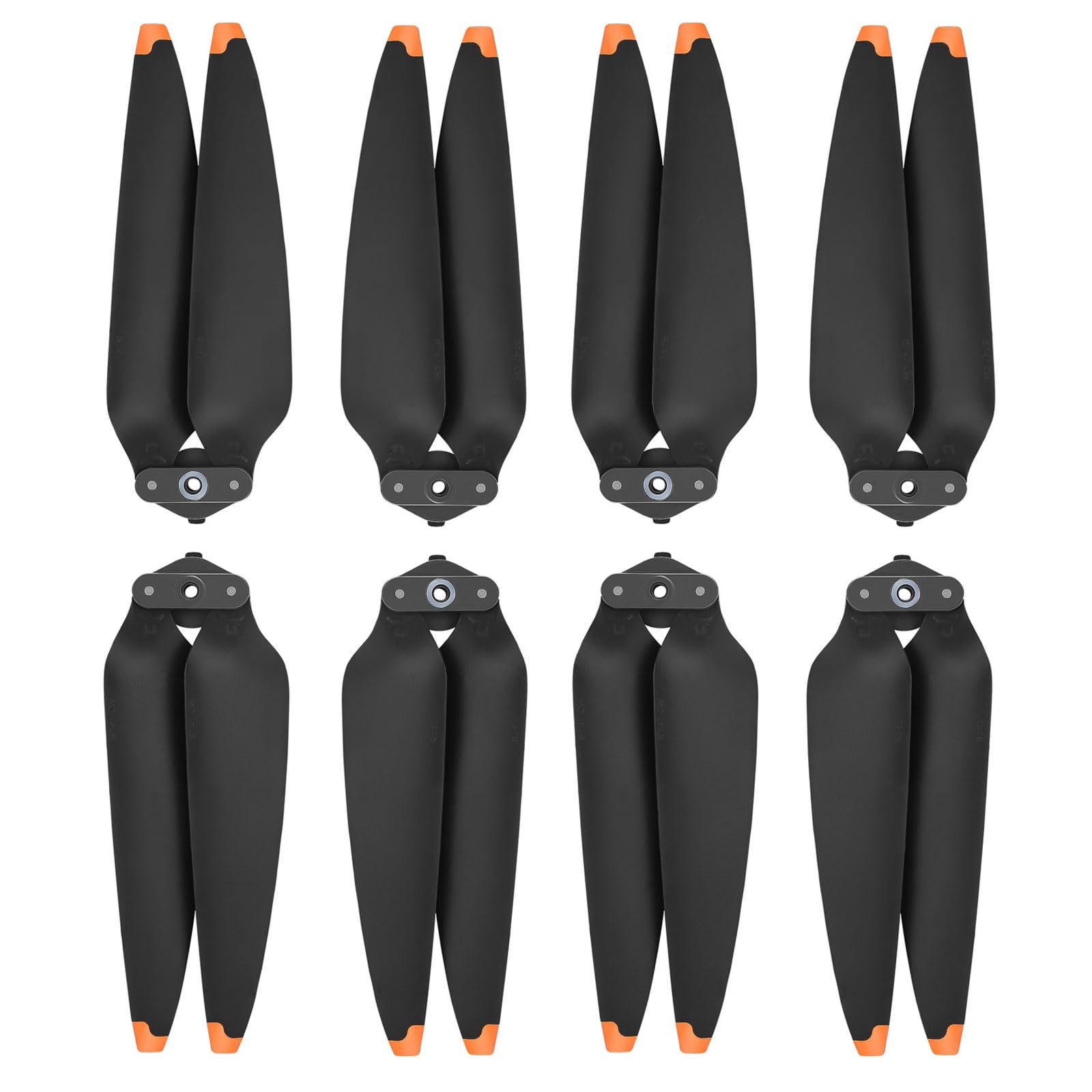Tosiicop 4 Pairs Propellers for DJI Air 3 Replacement Prop Blades 8747F Low Noise Wings Accessories for DJI Mavic Air 3 Drone Accessories Orange
