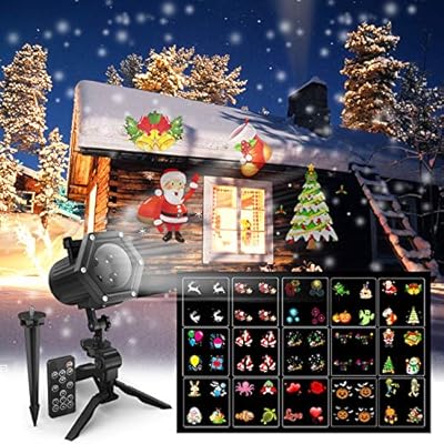 Luces de Proyector Navidad, Maxcio Lámpara de Proyección LED con ...