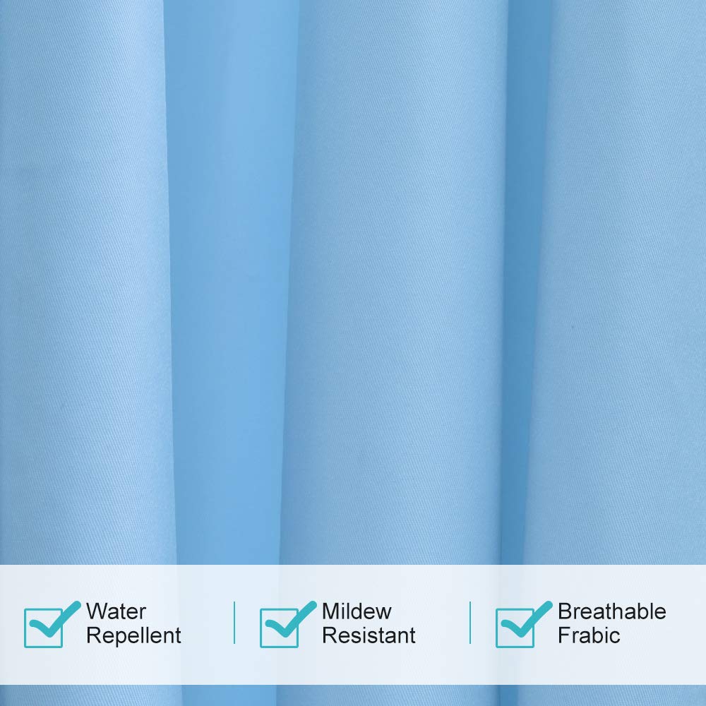 HGMart Outdoor Curtain Panel for Porch Patio,Top Tab Window Curtain with UV Ray Protected and Waterproof ,Easy to Hang On (Sky Blue, 50 84)