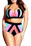FIYOTE Women Plus Size Strapped One Piece/Bikini Swimwear Swimsuit