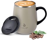 Ideus Coffee Mug 470ml Double Wall Vacuum Stainless Steel Celadon