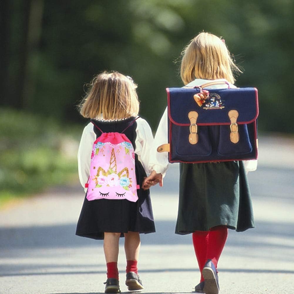 Yuchisx 10 Pieces Sac Cadeau Licorne Sac De Bonbon Licorne Sac De Cordon Licorne Cordon Parti Sacs Cadeaux De Licorne Fete Anniversaire Licorne Sac A Dos Pour Enfant Fille Cuisine Maison Decorations