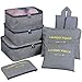 Packing Organizers,Mossio 7pc Small Medium Large Packing Cubes Set Garment Clothes Bag Navy Star