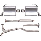 ZHRUIHAN Exhaust Resonator Muffler Pipe System Replacement kit | 2009-2013 Forester &amp; 2008-2011 Impreza 2.5L H4 engine, OE: 603133/304116/602102/602103