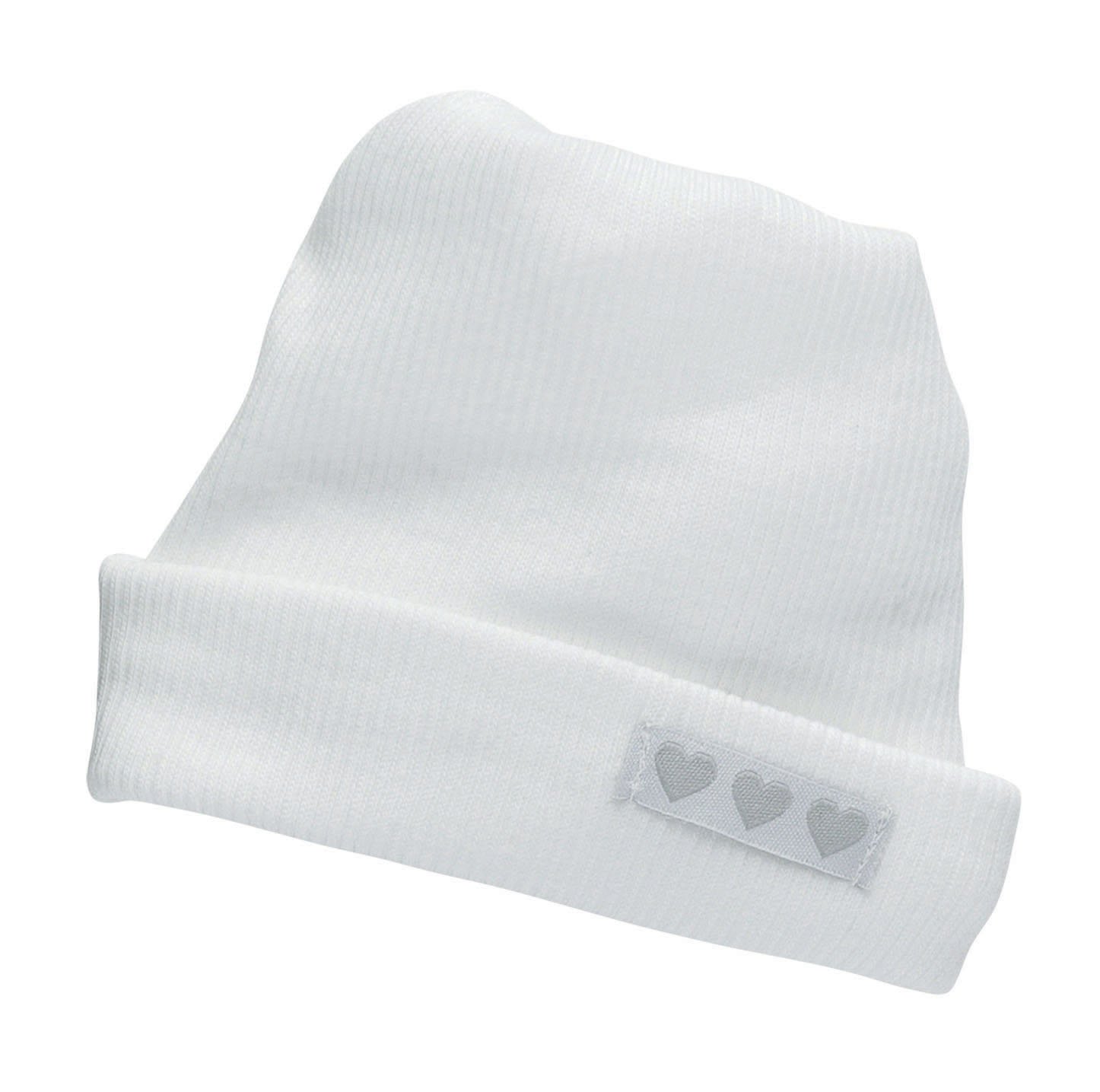 TROIS KILOS SEPT - Baby Hat - Embroidered "Je Veux des bisous" - Soft Velvet - Unisex Boy and Girl - Grey