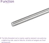 DMiotech 5 Pack M10x150mm Fully Threaded Rod 304 Stainless Steel Right Hand view 4