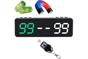 GAN XIN Digital Scoreboard with Remote,Battery Powered Cornhole Scoreboard,Magnetic Electronic Score Keeper for Gamenight/Ping Pong/Baseball/Shuffleboard/Billiard