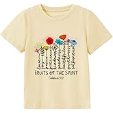 Kids Christian Shirt Toddler Created with a Purpose Shirt Boys Girls Bible Verse Religious Clothes 2-7 Years