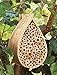 Collections Etc Hanging Bamboo Mason Bee Hive House, Beige