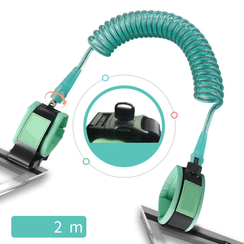 KIRZAX Anti-Laufweg-Gurt Für Kinder 2,5m - Sicherheitsleine Mit Elastischem Drahtseil