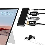 Surface Go Docking Station, 4 in 1 Surface Go 3 USB