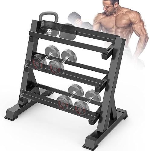 thumbnail image 2 of Keetle 330LBS Dumbbell Stand With Wheels - Adjustable Dumbbell Rack Holder For Home Gym 2 of 8