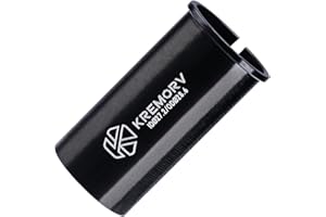 KREMORV Seat Post Shim Bicycle Tube Adapter Aluminum Alloy Seatpost Reducing Sleeve for Mountain Road MTB BMX Bikes