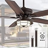 NORFOLK Outdoor Ceiling Fans with Lights and