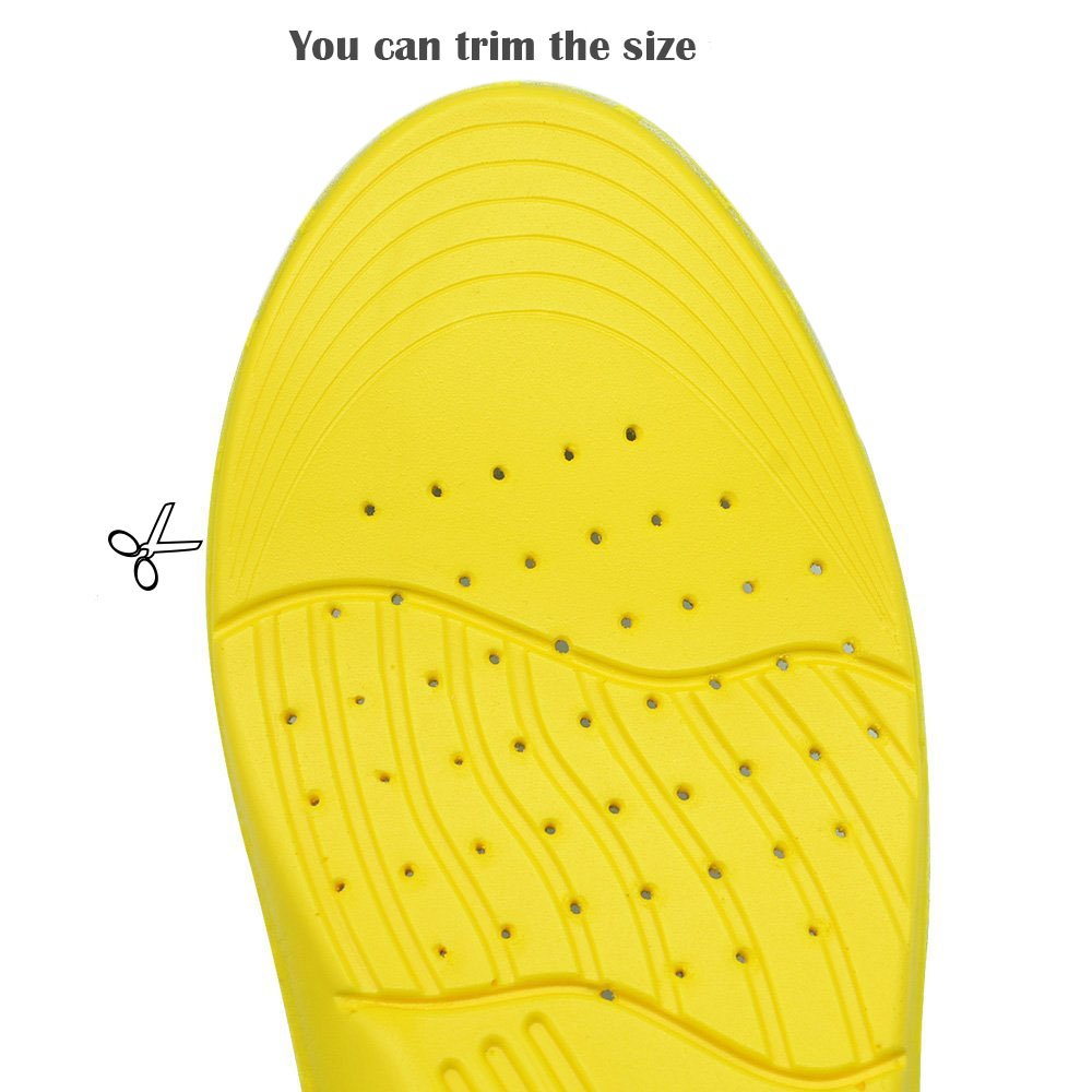 Comfortable Shoe Insoles-Memory Foam Insoles Providing Excellent Shock Absorption and Cushioning, Best Insoles for Men and Women by ERGOfoot [M]