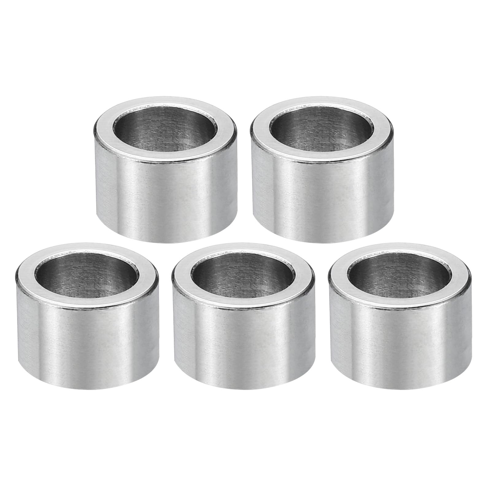 PATIKIL M8 Stainless Steel Spacers, 5Pcs Metal Spacer Stainless Steel 8.2mm ID x 12mm OD x 8mm L Stainless Steel Spacer Screw Standoff for 5/16" or M8 Screw