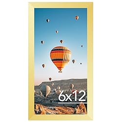 JCJMY 6x12 Picture Frame Gold for Wall