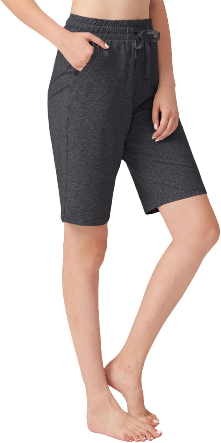 ChinFun Women's Bermuda Shorts Athletic Active Yoga Lounge Quick Dry Activewear Workout Sweat Running Shorts: Clothing