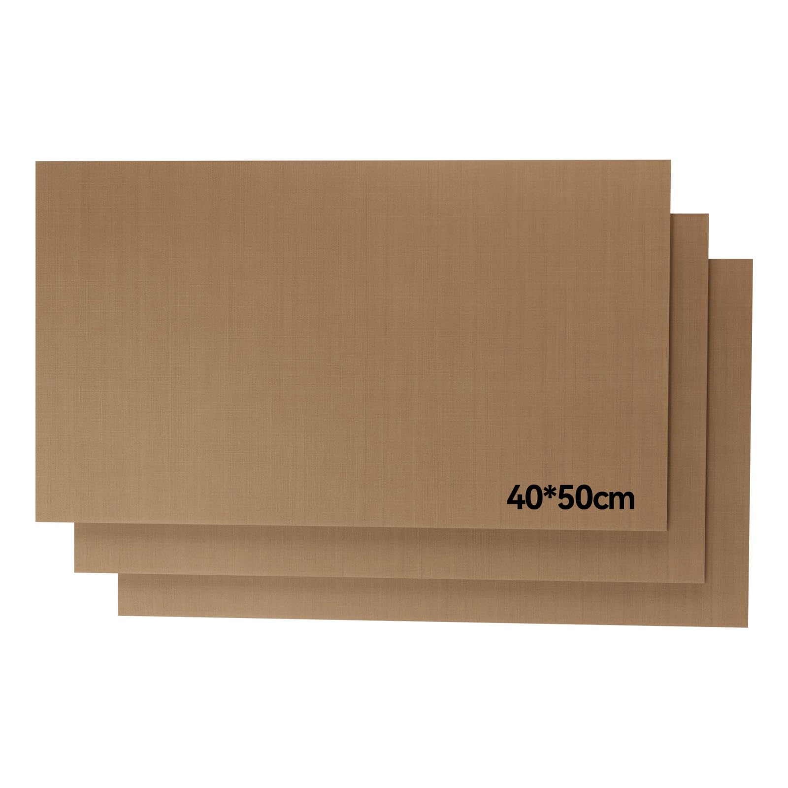 Creatorally Teflon Sheets for Heat Press, Sublimation Press Paper 40x30 cm 3Pcs, Reusable Transfer Sheet Non Stick for Ironing T-Shirt Printing Thermal Mat Permanent Baking Film