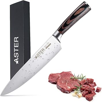 Kochmesser Scharf Kuchenmesser Profi 20cm Chefmesser Aster