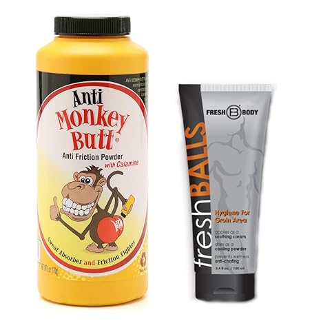 Amazon Com No Sweat Bundle With Anti Monkey Butt Powder 6 Oz