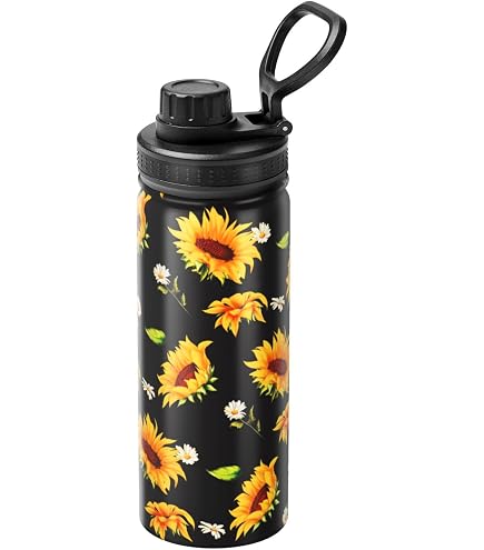 ThisWear Class Of 2023 Graduation Gift Set - 2-Pack 18oz Aluminum Water Bottles With Sport Top & Clip