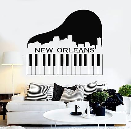 Amazon Com Borismotley Wall Decal New Orleans Piano Keys