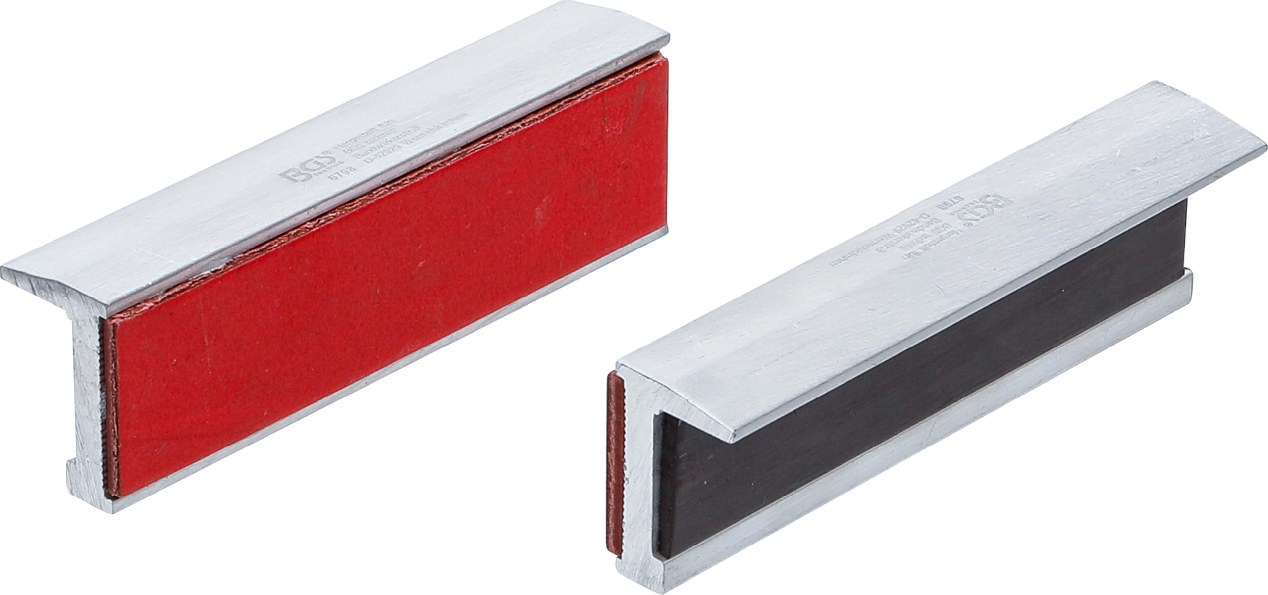 BGS 6798 | Bench Vice Jaw Protectors | Aluminium | 100 mm | 2 pcs.