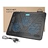 TECKNET-12-17-Quiet-Laptop-Cooler-Cooling-Pad-Stand-With-3-USB-Powered-Fans-1200-RPM-Light-Weight-Ultra-Slim-Design TECKNET Laptop Cooling Pad Adjustable Height Laptop Cooler with 3 Ultra Quiet Fans, Laptop Fan Stand for Desk/Bed/Lap…