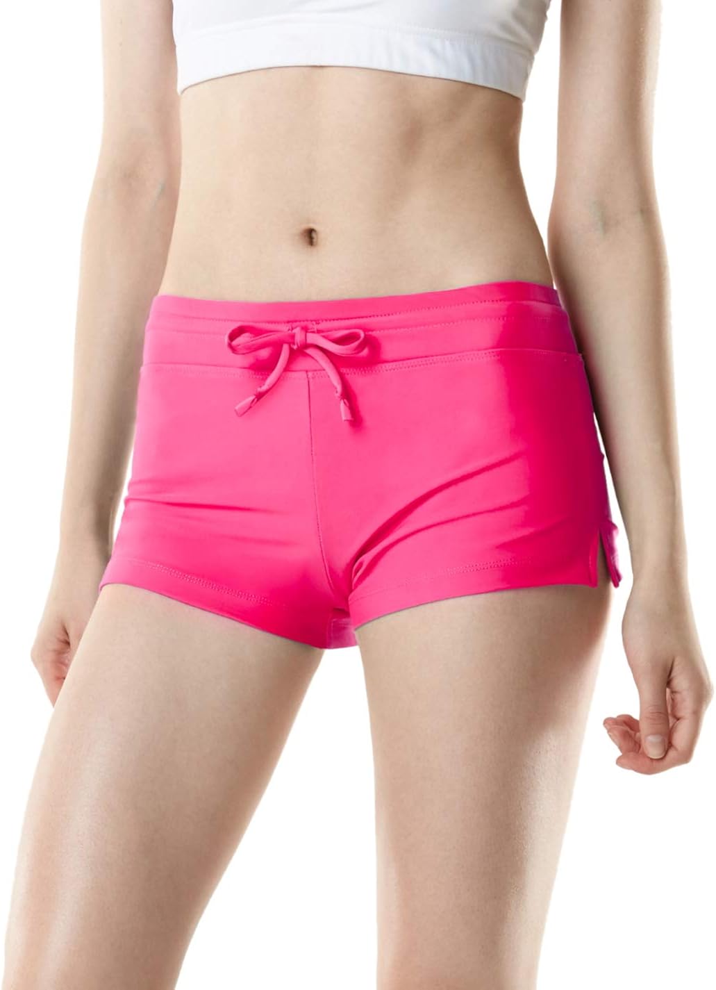 Quick Dry Water Beach Board Short Tankini Bathing Athletic Swimsuit Bottoms TSLA Womens Swim