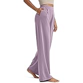 ODODOS Modal Soft Wide Leg Pants for Women High Waist Casual Relaxed Pants with Pockets-27/29"/ 31" Inseam