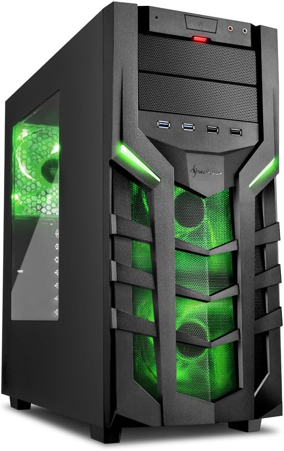 Sharkoon 4044951018208 DG7000 PC Case Green