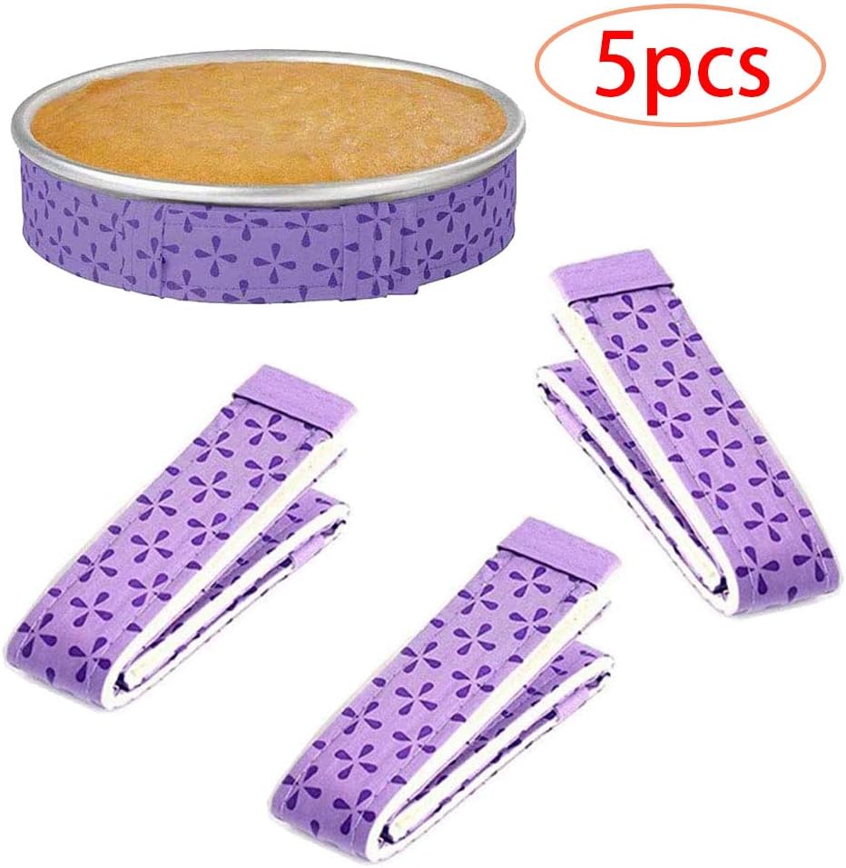 Set of 3 Bake Even Cake Strips,Cake Pan Dampen Strips,Super Absorbent Thick Cotton,Cake Strips for Baking,Cake Pan Strips