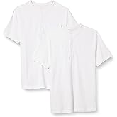 Amazon Essentials Men's Slim-Fit Short-Sleeve Pique Henley Shirt, Pack of 2