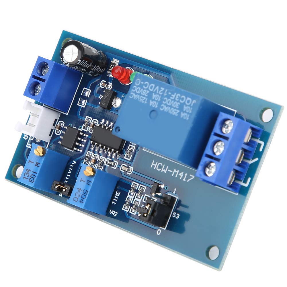 XH‑M131 Photoresistor Relay Module, No Light Induction Light Photo-resistor Delay Relay Switch Adjustable(DC 12V)