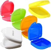 Orthodontic Retainer Case Denture Case Travel Mouthguard Container Pack of 6