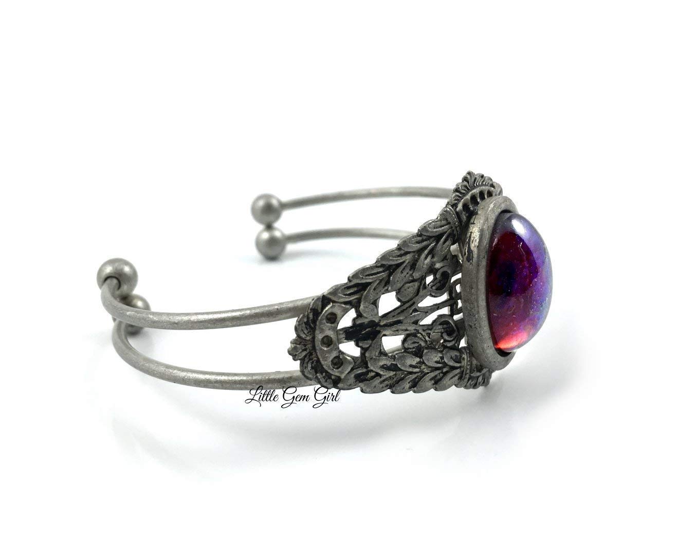 Renaissance Style Synthetic Mexican Fire Opal Czech Glass Dragons Breath Cuff Bracelet In Antique Pewter Red Blue Stone Charm Handmade Products School116 Ru Renaissance Style Synthetic Mexican Fire Opal Czech Glass Dragons Breath Cuff Bracelet In Antique Pewter Red Blue Stone Charm Handmade Products School116 Ru